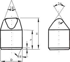 Carboneto de tungstênio Buttons