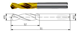 Tungsten Karbid Bohrer-Type A15