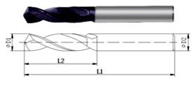 Tungsten Karbid Bohrer-Type A23