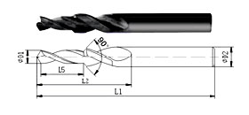 Tungsten Karbid Bohrer-Type A9