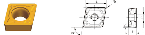 Indexable Inserta Tipo C CCMT-HKM