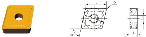 Indexable Inserta Tipo C CNMG-ZM