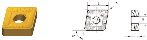 Indexable Inserta Tipo C CNMM-ZMQ