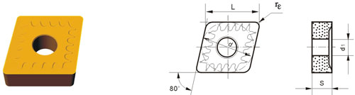 Indexable Inserta Tipo C CNMM-ZR