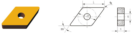 Indexable Inserta Tipo D DNMA