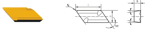 Indexable Inserta Tipo K KOUX-L11