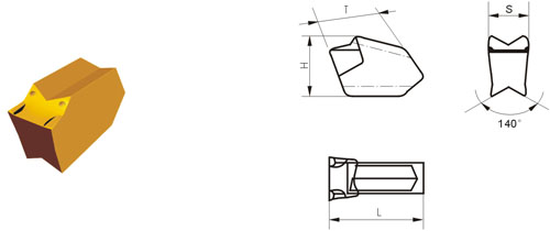 Indexable Inserta Tipo R QC14