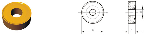 Indexable Inserta Tipo R RNMM-V