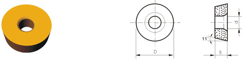 Indexable Inserta Tipo R RPMW