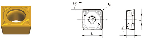 Indexable Inserta Tipo S SCMT-HKF