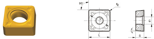 Indexable Inserta Tipo S SCMT-HMR