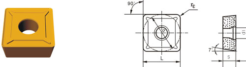 Indexable Inserta Tipo S SCMT-ZF3