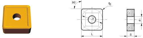 Indexable Inserta Tipo S SNMG-V