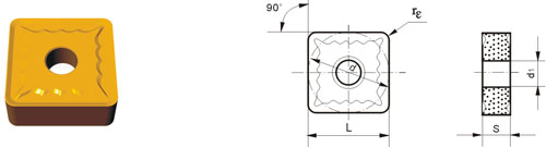 Indexable Inserta Tipo S SNMG-ZM