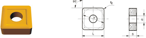 Indexable Inserta Tipo S SNMG-ZV