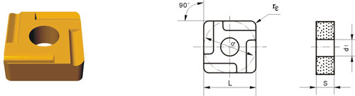 Indexable Inserta Tipo S SNMM-A