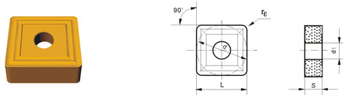 Indexable Inserta Tipo S SNMM-M