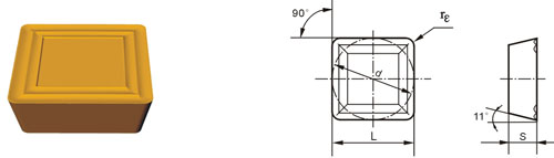 Indexable Inserta Tipo S SPMR-M