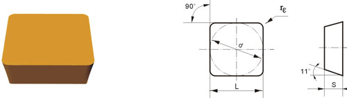 Indexable Inserta Tipo S SPUN