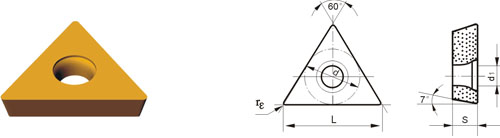 Indexable Inserta Tipo T TCUW