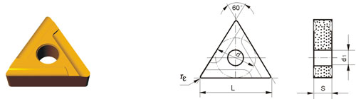 Indexable Inserta Tipo T TNMG-A