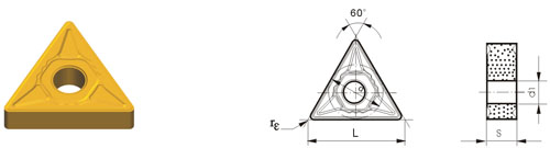 Indexable Inserta Tipo T TNMG-ZKF