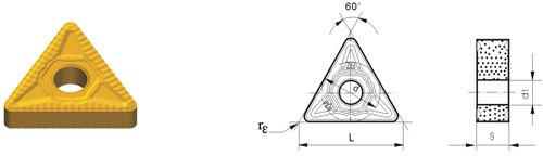 Indexable Inserta Tipo T TNMG-ZKM