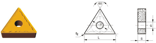 Indexable Inserta Tipo T TNMG-ZM