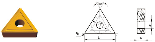 Indexable Inserta Tipo T TNMM-V