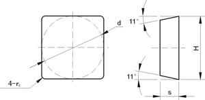 Mecánicamente Sujetos al Suelo Inserta Tipo 411