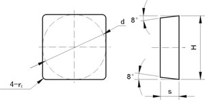 Mecánicamente Sujetos al Suelo Inserta Tipo 48