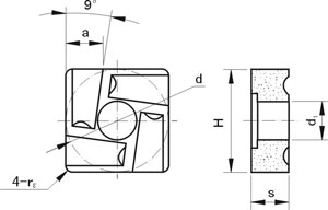 Mecánicamente Sujetos al Suelo Inserta Tipo 4D