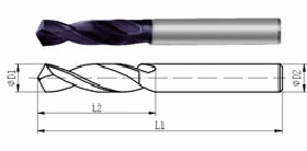 Type de carboneto de tungstênio Brocas A24