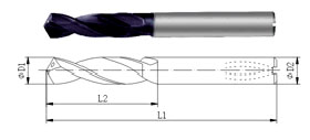 Type de carboneto de tungstênio Brocas A25