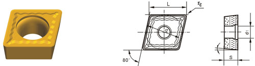 Indexable Inserta Type C CCMT-HPM