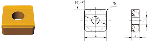 Indexable Inserta Type S SNMM-H