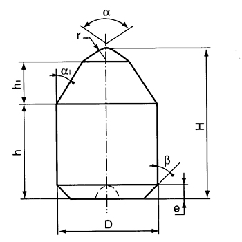 Tungsten Carbide Tips Type M20