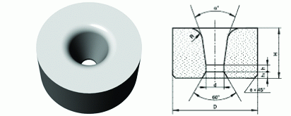 Carboneto de tungstênio Dies