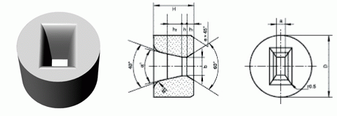 Carboneto de tungstênio Dies