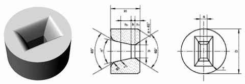 Carboneto de tungstênio Dies