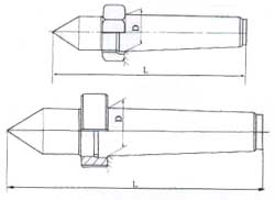 Centre avec écrou extrusives