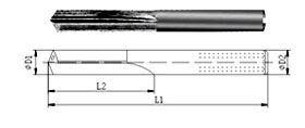 Carbure de Tungstène Perceuses-Type A19