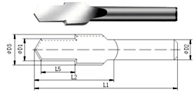 Carbure de Tungstène Perceuses-Type A21