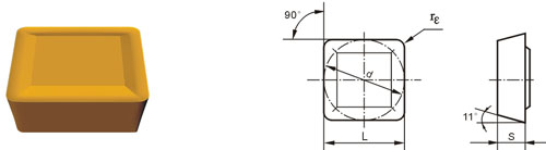 Inserts amovibles Type S SPMR-T