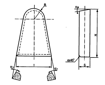 Conseils en carbure de tungstène Type M12