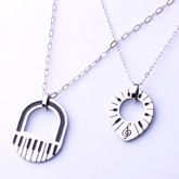 tungsten gold necklace83