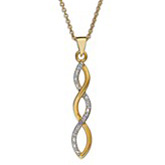 tungsten gold necklace159