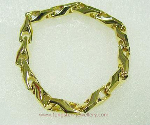 tungsten gold wrist chain