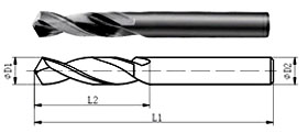 炭化タングステンドリル型 A16