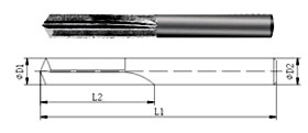 炭化タングステンドリル型 A17